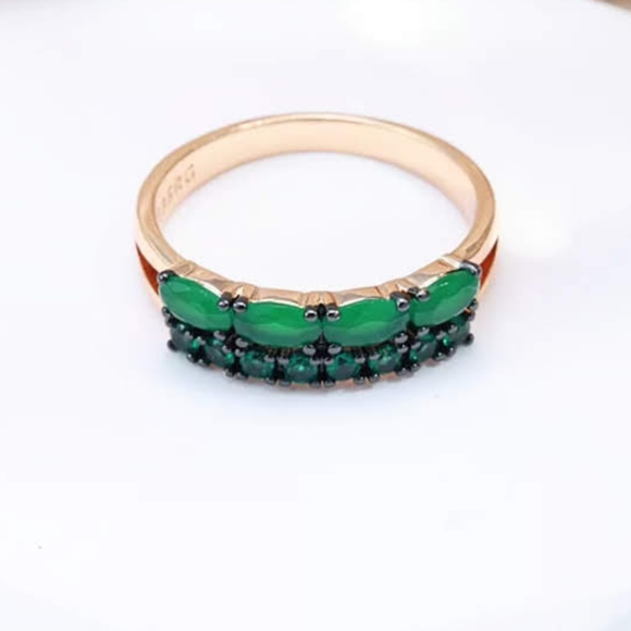 Green Opals Fashion Ring - Picture 4 of 14